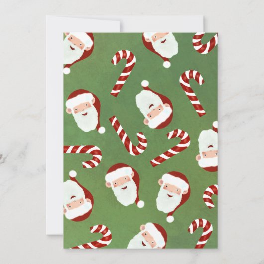 Weihnachtsfrühstück Einladung Santa Barley Zucker (Rückseite)