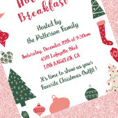 Weihnachtsfrühstück Einladung Weihnachtsmuster