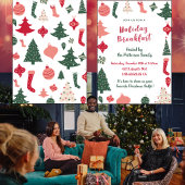 Weihnachtsfrühstück Einladung Weihnachtsmuster