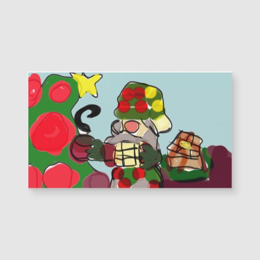 Weihnachtsfrühstück magnetkarte (Vorderseite)