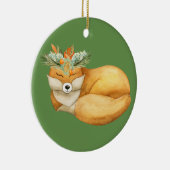 Weihnachtsfuchs Keramik Ornament (Rechts)