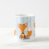 Weihnachtsfuchs mit Rengeweih Kaffeetasse (Mittel)