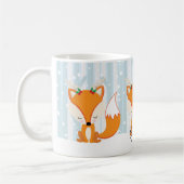 Weihnachtsfuchs mit Rengeweih Kaffeetasse (Links)