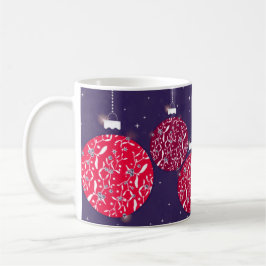 Weihnachtsfunkel bauble rot-blaue Liebe Tasse