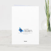 Weihnachtsfunkel große bble rote/blaue Karte (Rückseite)