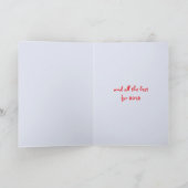 Weihnachtsfunkel große bble rote/blaue Karte (Innenseite)