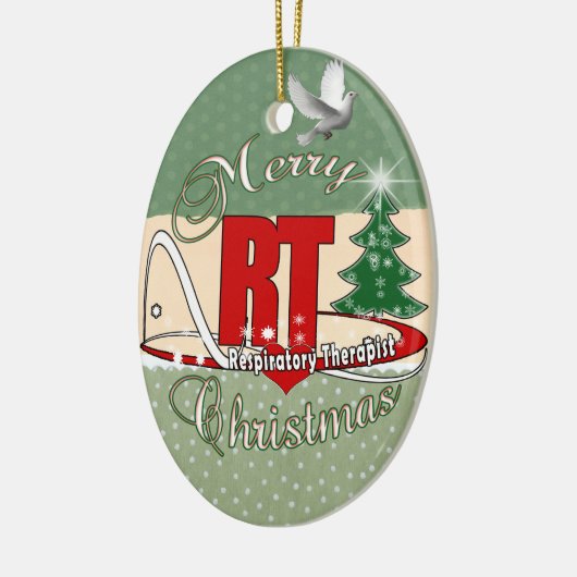 WEIHNACHTSfunktelegraphie-Atmungstherapeut Keramikornament (Links)