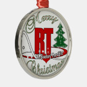 WEIHNACHTSfunktelegraphie-Atmungstherapeut Silbernes Ornament (Rechts)