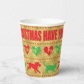 Weihnachtsfurcht Kleine Weihnachten Pappbecher (Rechts)