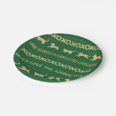 Weihnachtsfurcht Kleine Weihnachten Pappteller (Schrägansicht)