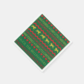 Weihnachtsfurry Kleine Hunde Serviette (Ecke)