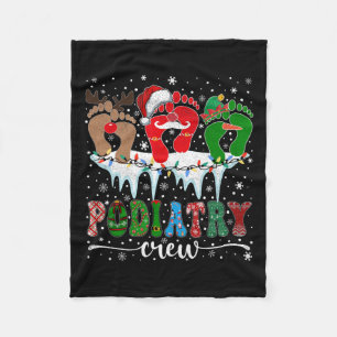 Weihnachtsfußabdruck Doktor Podiatrist Podiatrie C Fleecedecke