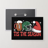 Weihnachtsfußball Der Sporturlaub der Saison Button (Vorderseite/Rückseite)