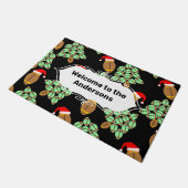 Weihnachtsfußball Doormat Fußmatte (Schrägansicht)