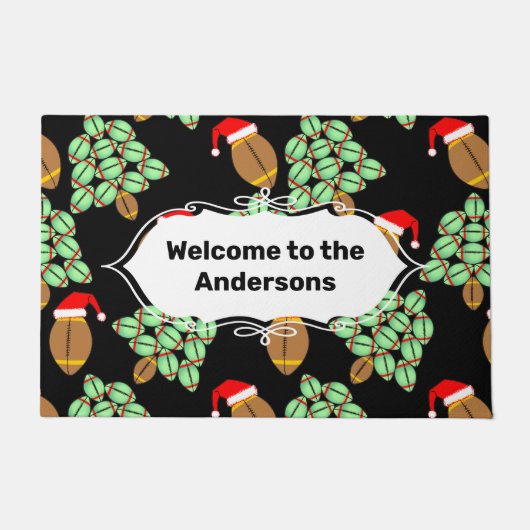 Weihnachtsfußball Doormat Fußmatte (Vorderseite)