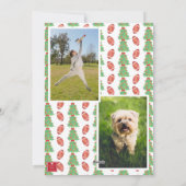 Weihnachtsfussball-Foto Feiertagskarte (Rückseite)