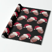 Weihnachtsfußball Funny Santa Holiday Wrapping Pa Geschenkpapier (Ungerollt)