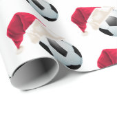 Weihnachtsfußball Fußball Funny Weihnachtsfest Geschenkpapier (Rolleneckpunkt)