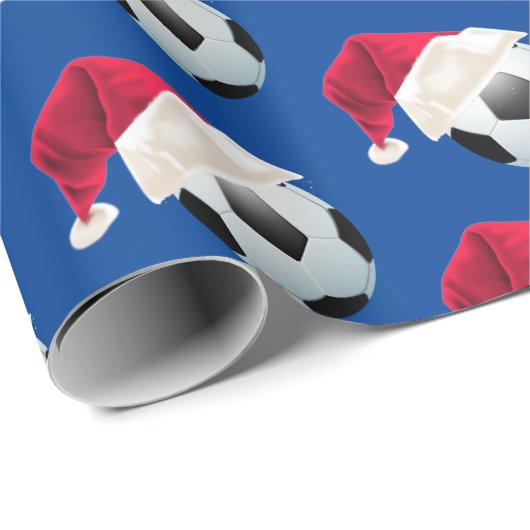 Weihnachtsfußball Fußball Funny Weihnachtsfest Geschenkpapier (Rolleneckpunkt)