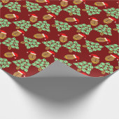 Weihnachtsfußball Geschenkpapier (Ecke)