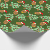 Weihnachtsfußball Geschenkpapier (Ecke)