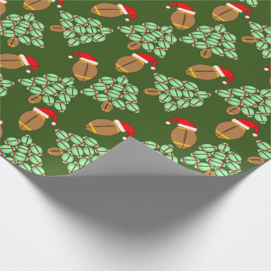 Weihnachtsfußball Geschenkpapier (Ecke)