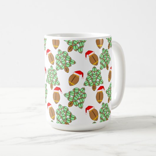 Weihnachtsfußball Kaffeetasse (VorderseiteRechts)