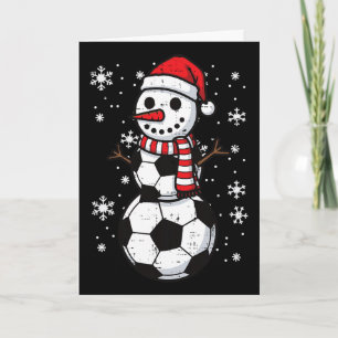 Weihnachtsfußball Ll Schneemann Xmas Fußll Jungen  Karte