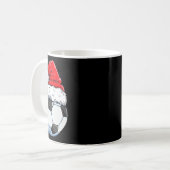 Weihnachtsfußball Ll Weihnachtsmannmütze Lustiger Kaffeetasse (Vorderseite Links)