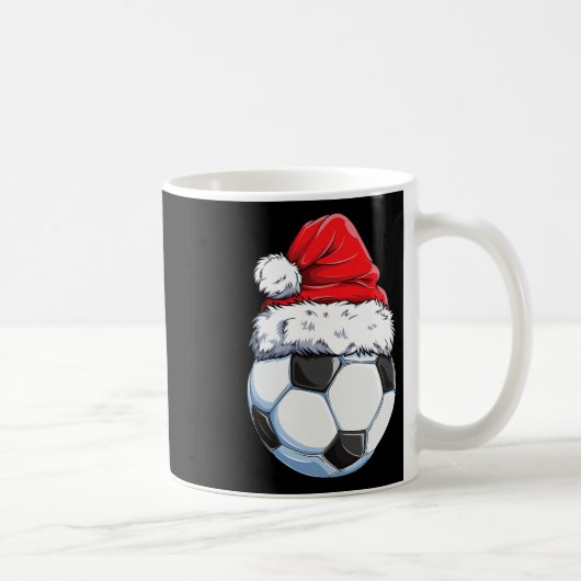 Weihnachtsfußball Ll Weihnachtsmannmütze Lustiger Kaffeetasse (Rechts)