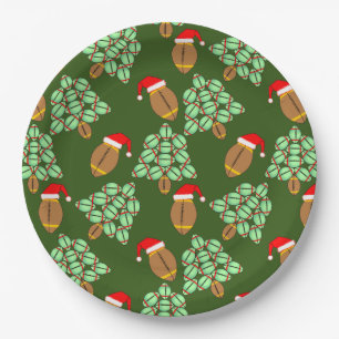 Weihnachtsfußball Pappteller