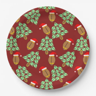 Weihnachtsfußball Pappteller