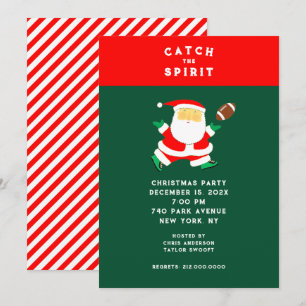 Weihnachtsfußball-Party Einladung