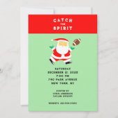 Weihnachtsfußball-Party Einladung (Vorderseite)