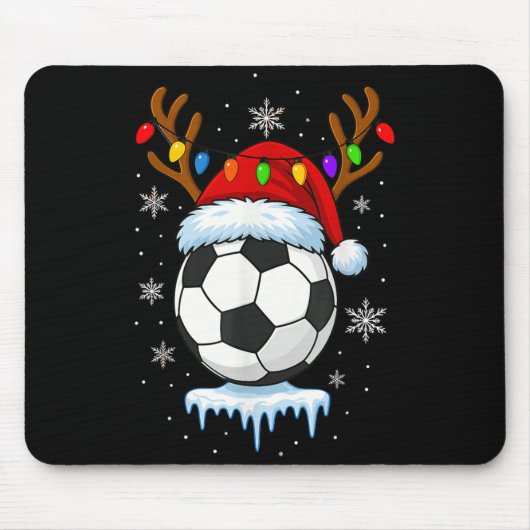 Weihnachtsfußball-Rentiere Mousepad (Vorne)