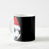 Weihnachtsfußball Santa Hut Lustige Srts Xmas Bo Kaffeetasse (Vorderseite Links)