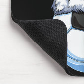 Weihnachtsfußball Santa Hut Lustige Srts Xmas Bo Mousepad (Ecke)