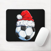 Weihnachtsfußball Santa Hut Lustige Srts Xmas Bo Mousepad (Mit Mouse)