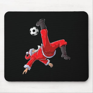 Weihnachtsfußball Santa Lustiger Fahrradkick  Mousepad