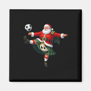 Weihnachtsfußball Santa Lustiger Fußbyll Festlich Magnet