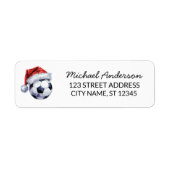 Weihnachtsfußball Santa Rücksendeadresse (Vorne)