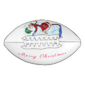 Weihnachtsfußball - Schneemann und Mädchentanz Football (Vorderseite)