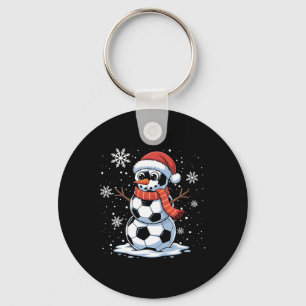 Weihnachtsfußball Schneemann Weihnachten Frauen Mä Schlüsselanhänger