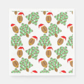 Weihnachtsfußball Serviette (Vorderseite)