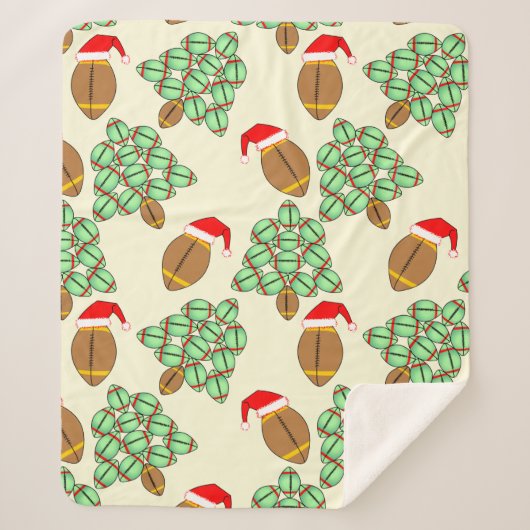 Weihnachtsfußball Sherpadecke (Vorderseite)