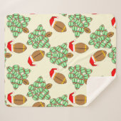 Weihnachtsfußball Sherpadecke (Vorderseite (Horizontal))