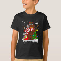Weihnachtsfußball Snowman Football Lover Merry Xm