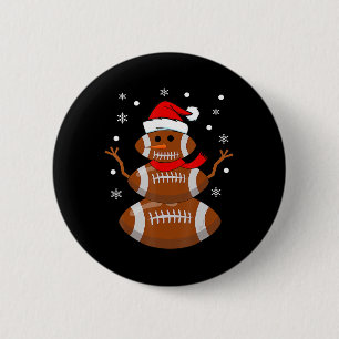 Weihnachtsfußball Snowman Kinder Fußball Weihnacht Button