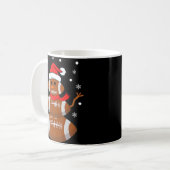 Weihnachtsfußball Snowman Kinder Fußball Weihnacht Kaffeetasse (Vorderseite Links)