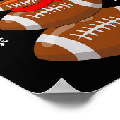 Weihnachtsfußball Snowman Kinder Fußball Weihnacht Poster (Ecke)